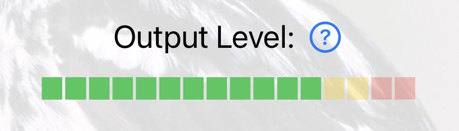 Output Level UI