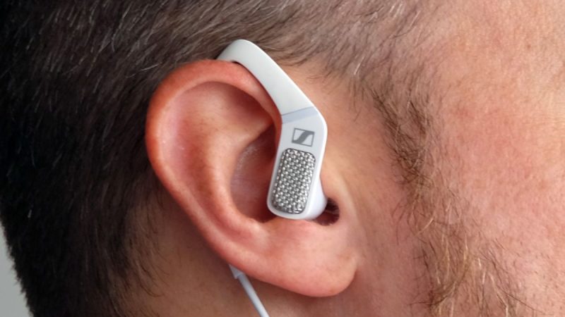 Ambeo headset on person's ear